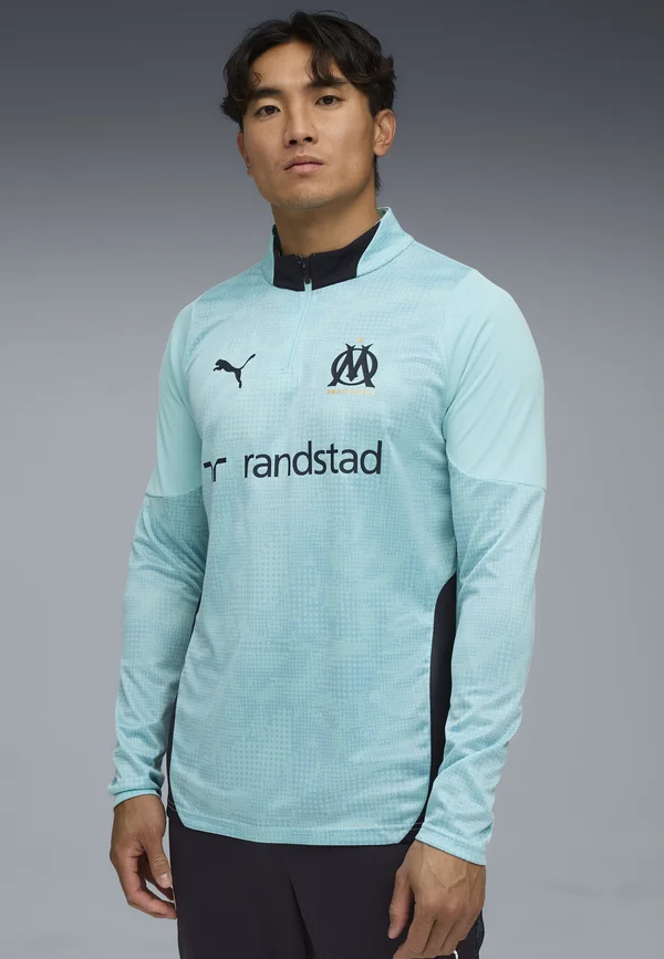 OM TRAINING 1/4 ZIP TOP - Fußball-Trikot - safe lake-new navy