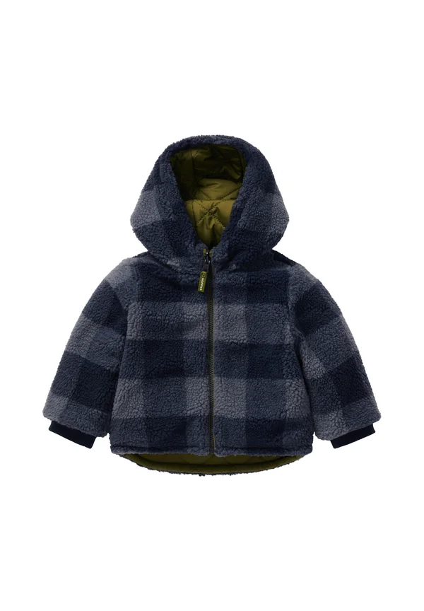 OMACHI - REVERSIBLE - Winterjacke - check pattern - blue