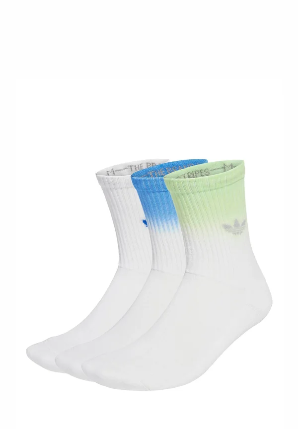 OMBRE CREW 3 PAIRS - Socken - white pulse lime blue