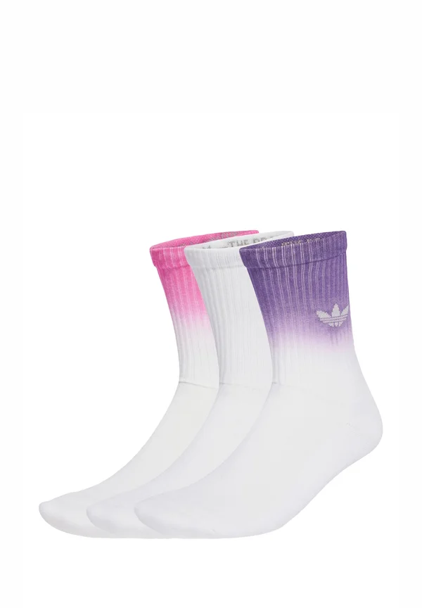 OMBRE CREW 3 PAIRS - Socken - white semi lucid fuchsia aurora plum