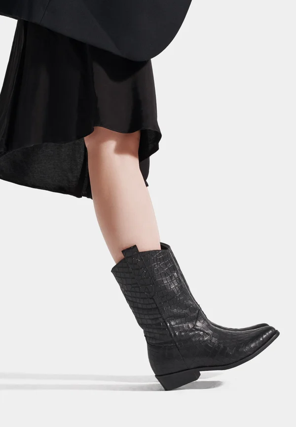 ON THE ROCKS - Cowboy-/Bikerstiefelette - black