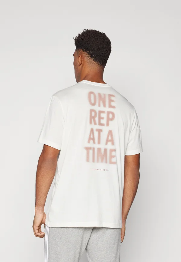 ONE AT A TIME GRAPHIC - Sport T-Shirt - chalk white