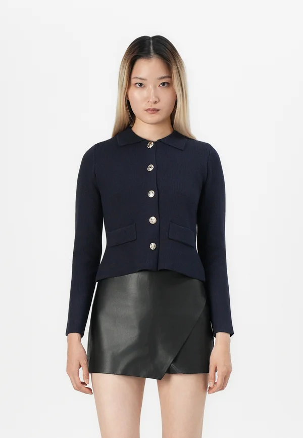 ONLALBERTE LIFE BUTTON JACKET - Strickjacke - night sky