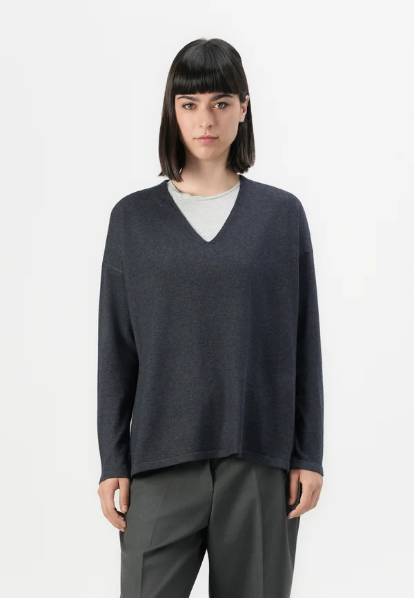 ONLAMALIO LIFE V NECK - Strickpullover - ombre blue