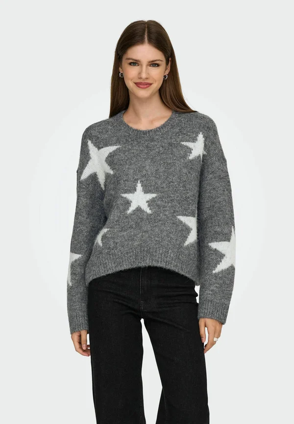 ONLAZU  - Strickpullover - dark grey melange