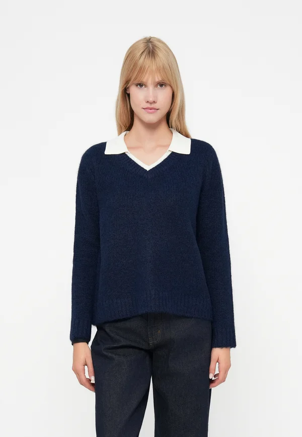 ONLAZU  - Strickpullover - navy blazer