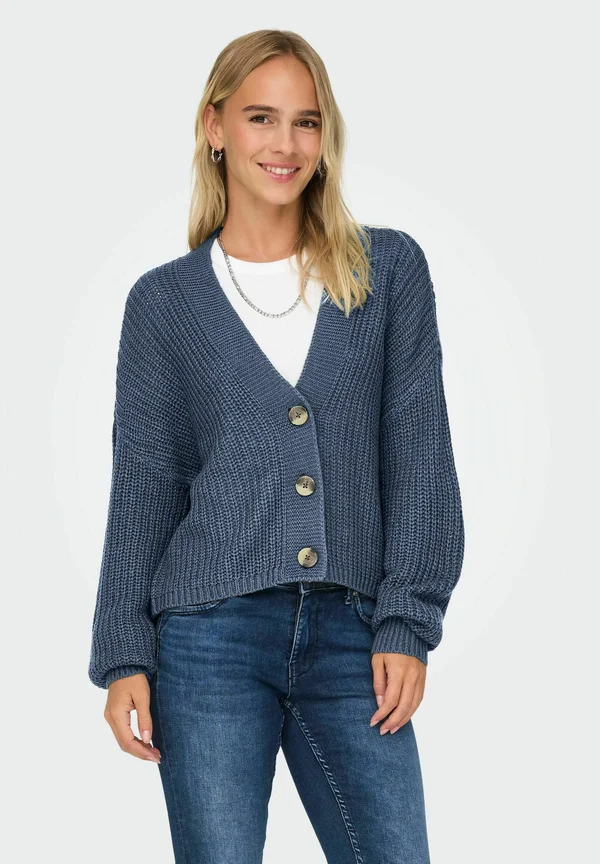 ONLCAROL NICE NOOS - Strickjacke - vintage indigo