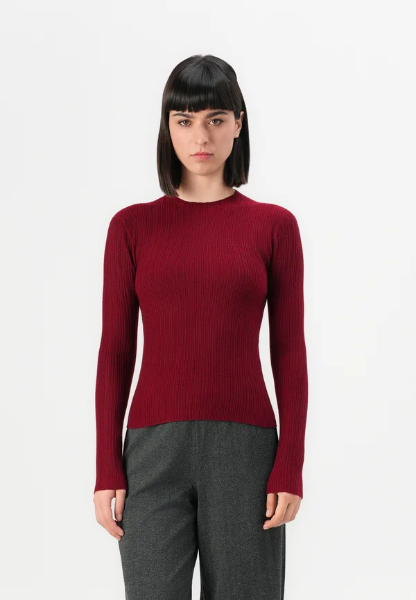 ONLCOCO LIFE  MOK NECK - Strickpullover - cabernet