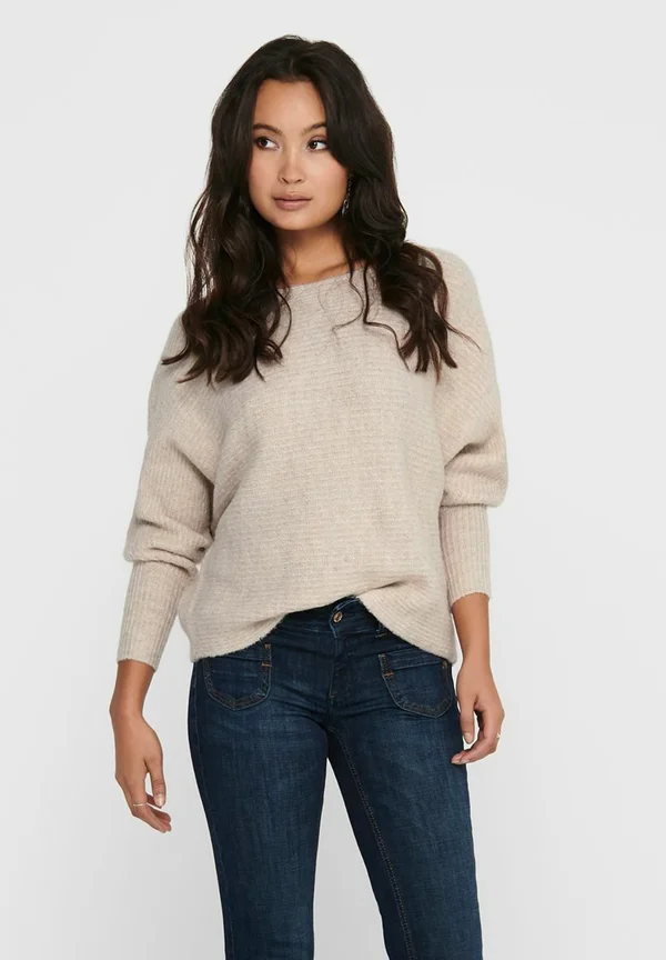 ONLDANIELLA L/S NOOS - Strickpullover - ecru