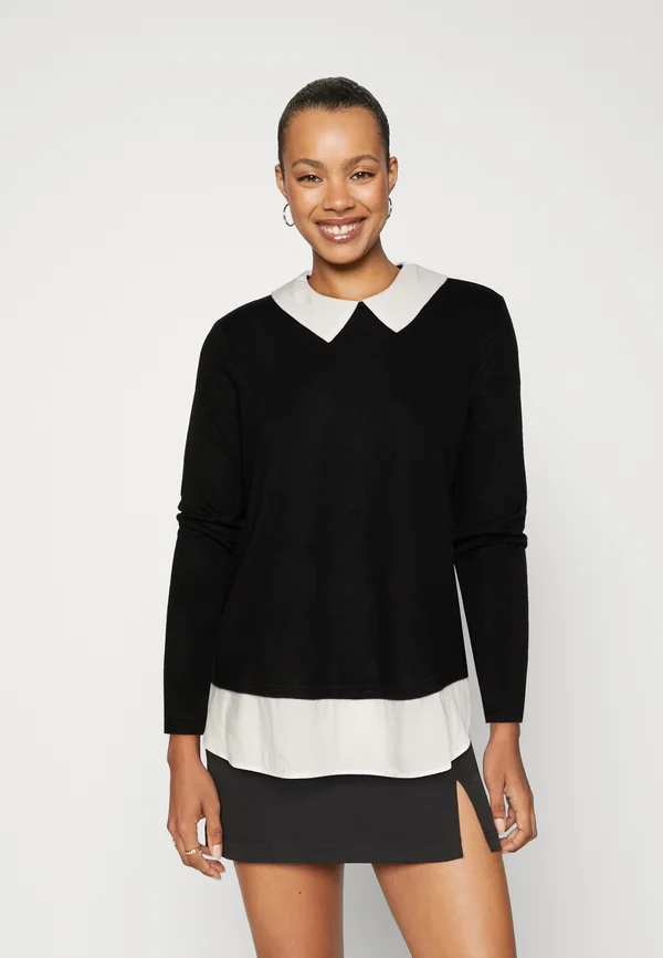 ONLELCOS SOFT - Strickpullover - black