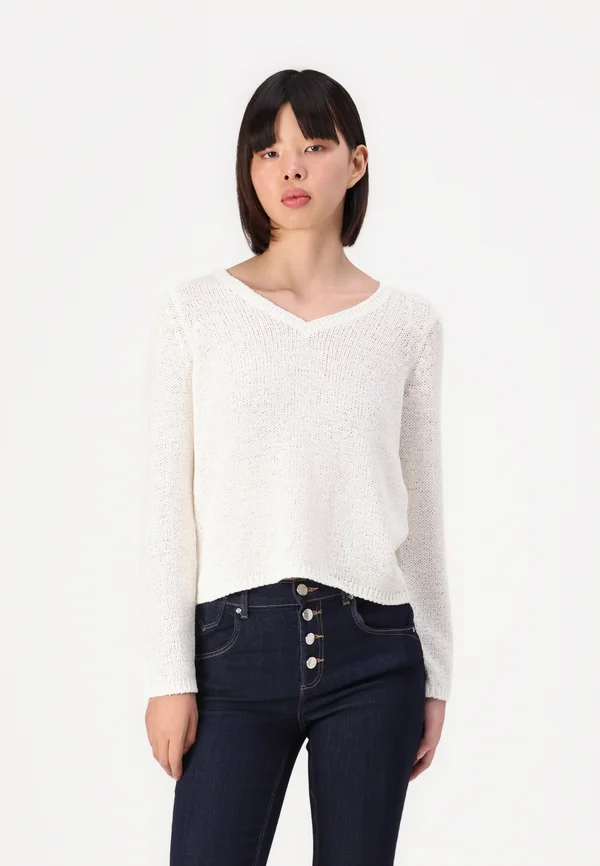 ONLGEENA LS  - Strickpullover - cloud dancer