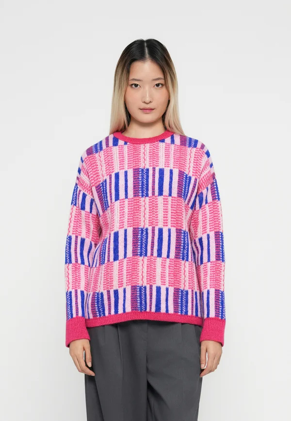 ONLIRIS O NECK  - Strickpullover - pink yarrow