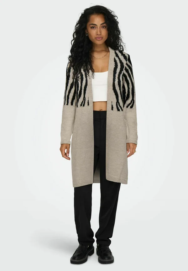 ONLJADE ANIMAL - Strickjacke - whitecap gray