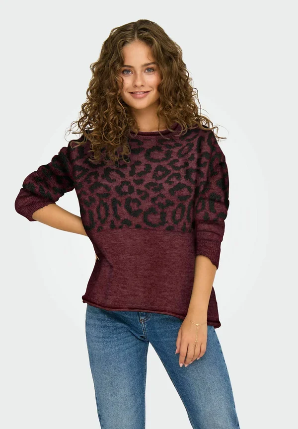 ONLJADE O NECK - Strickpullover - port royale