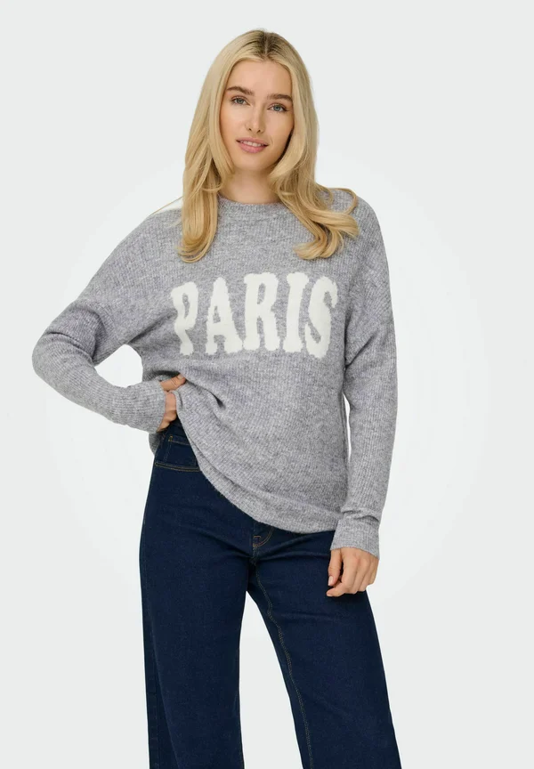 ONLJERICO - Strickpullover - grey melange