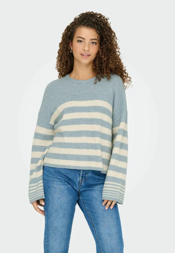 ONLKATIA STRIPE O NECK  - Strickpullover - arona