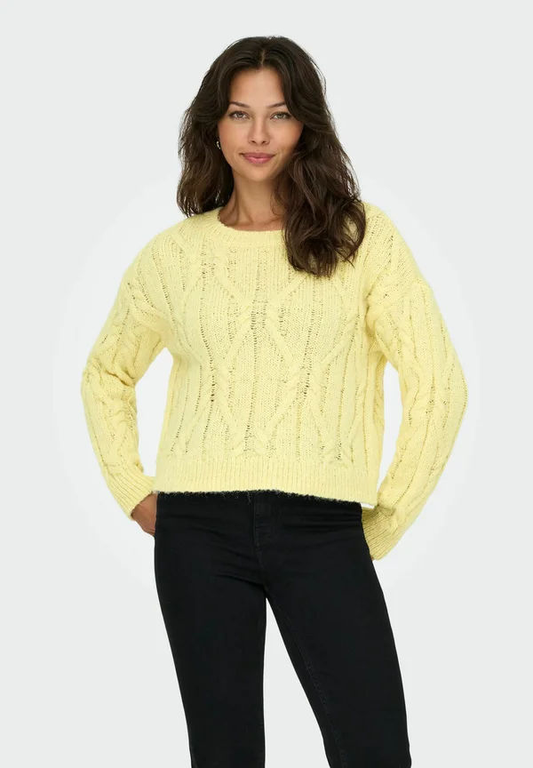 ONLLEMINA  - Strickpullover - pastel yellow