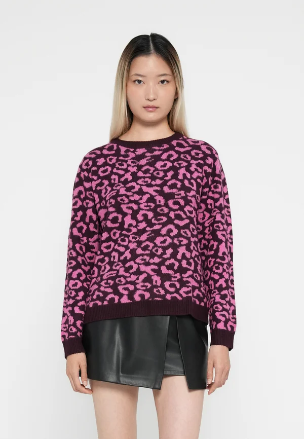 ONLLEONORA O NECK - Strickpullover - winetasting