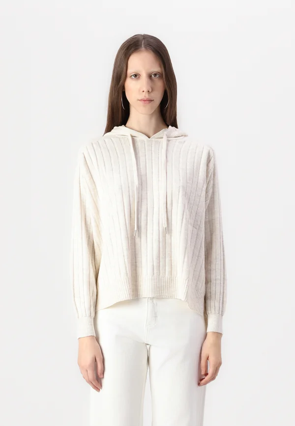ONLNEW TESSA HOOD DETAIL - Strickpullover - pumice stone