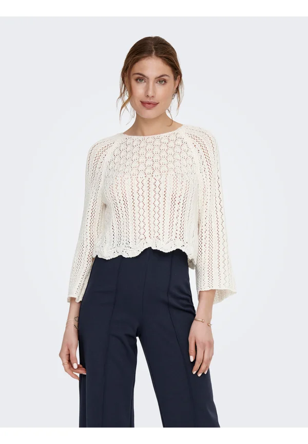 ONLNOLA LIFE 3/4 PULLOVER NOOS - Strickpullover - cloud dancer