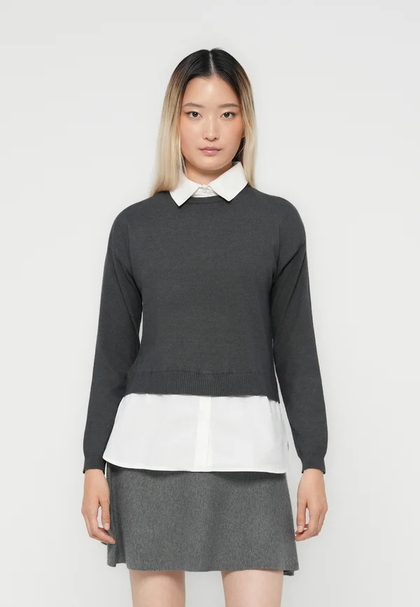 ONLPAYSON MIX PULLOVER - Strickpullover - dark grey
