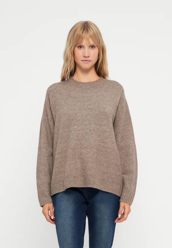 ONLRENE LIFE O NECK - Strickpullover - fungi