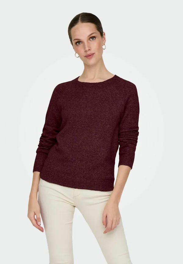 ONLRICA LIFE L/S NOOS - Strickpullover - zinfandel