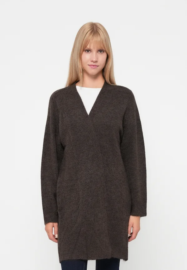 ONLTALIO OPEN CARDIGAN - Strickjacke - chocolate martini melange