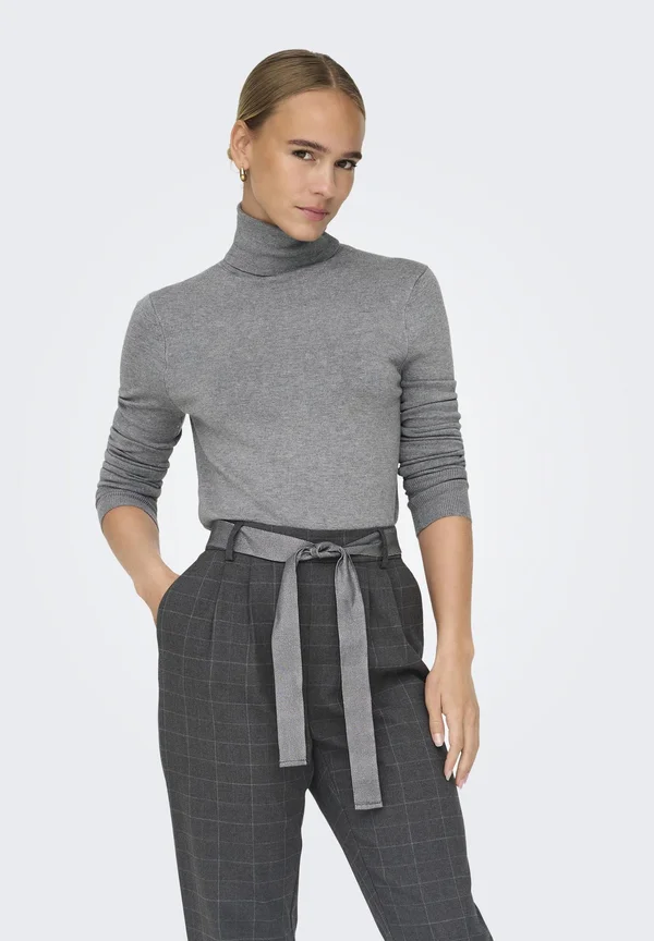 ONLVENICE ROLLNECK - Strickpullover - light grey melange