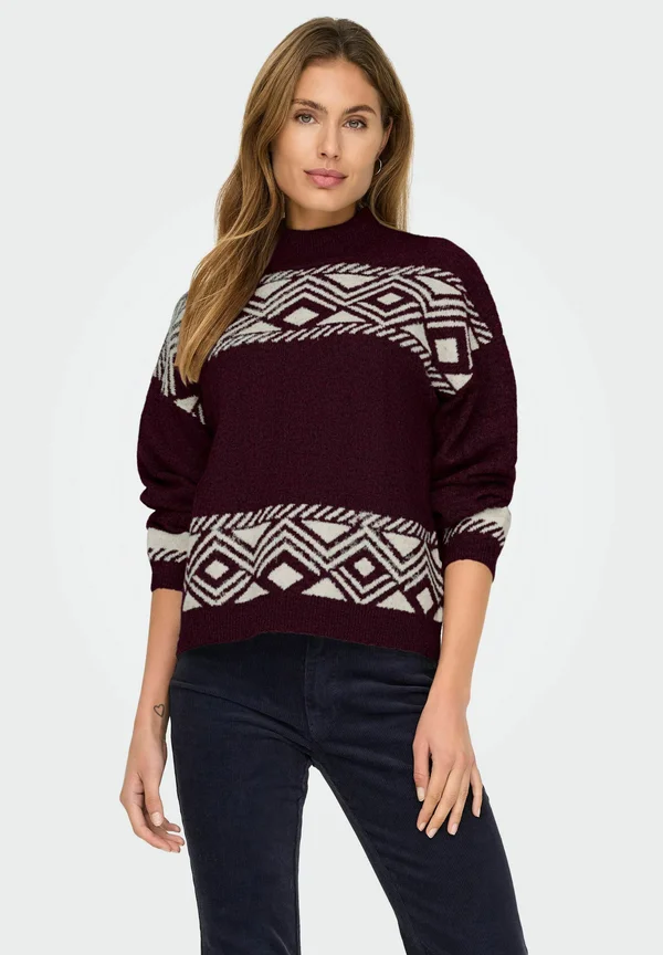 ONLVICTORIA - Strickpullover - mauve wine