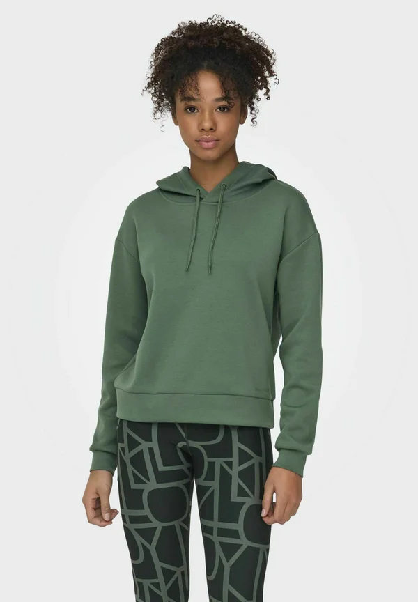 ONPLOUNGE LIFE HOOD - Kapuzenpullover - duck green