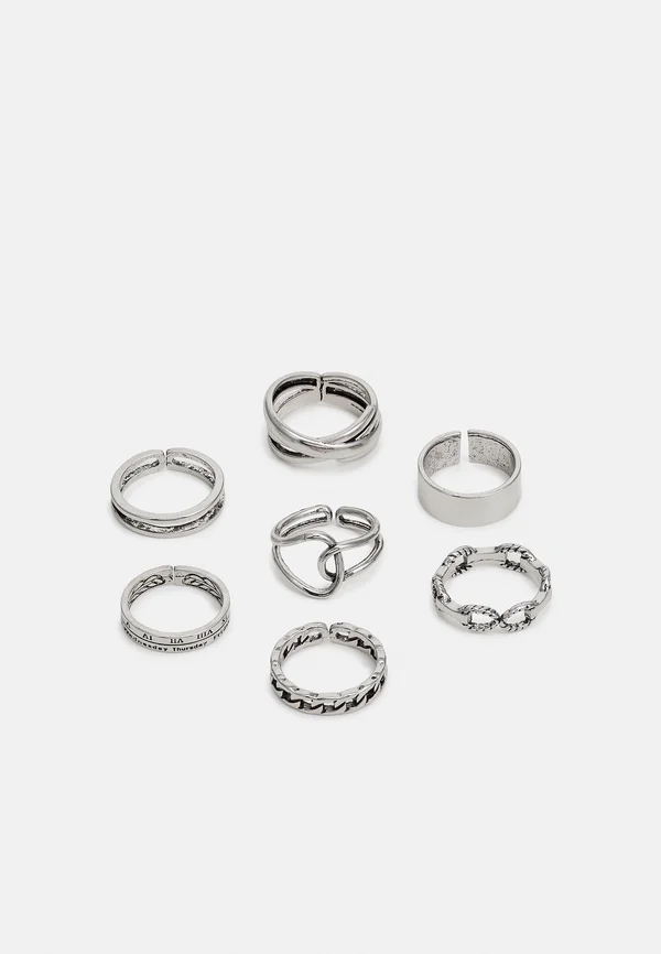 ONSCARTER UNISEX 7 PACK - Ring - silver-coloured