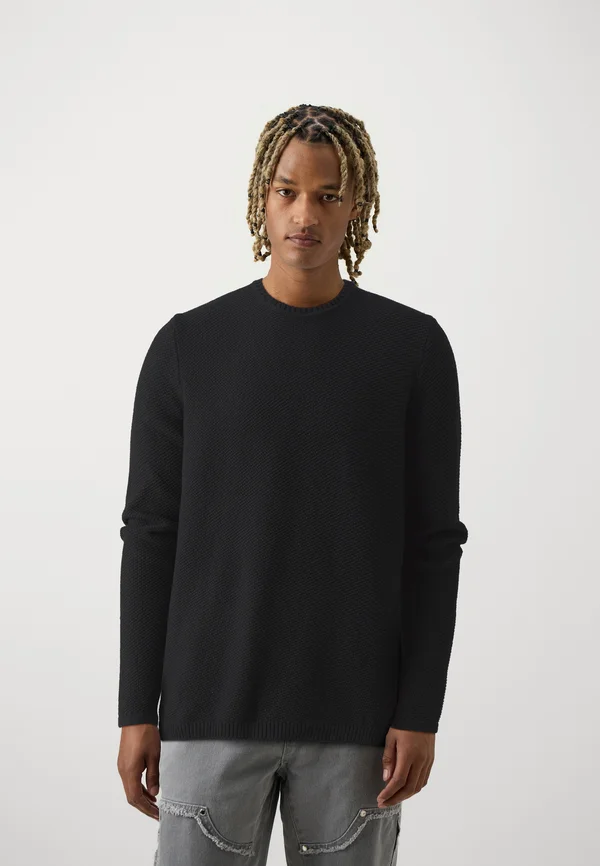 ONSDAN STRUCTURE CREW - Strickpullover - black
