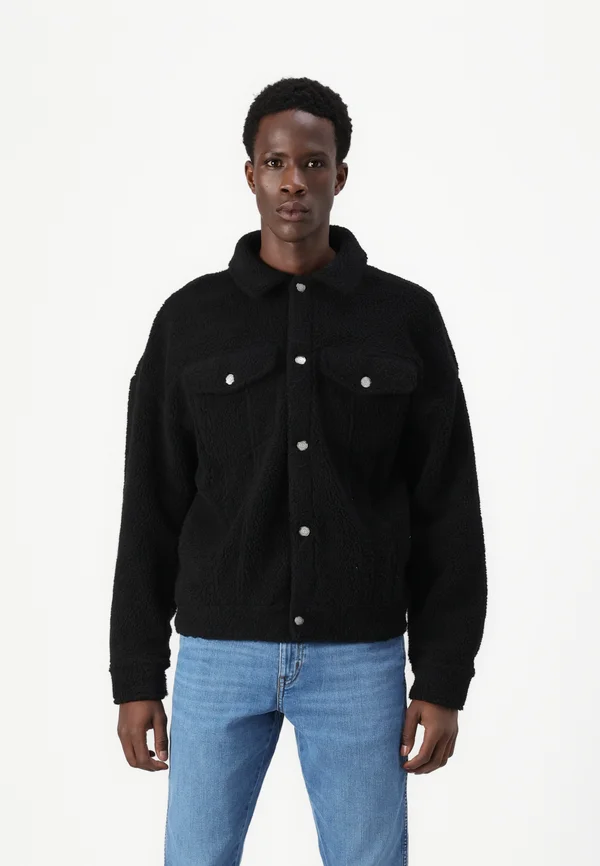 ONSDEACON OVERSHIRT - Fleecejacke - jet black