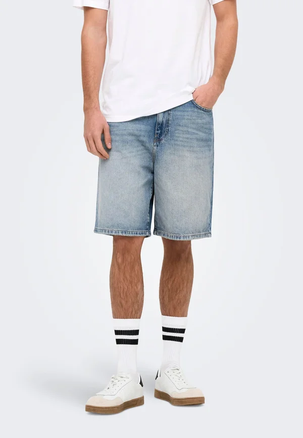 ONSFADE MB TINT TAI NOOS - Jeans Shorts - medium blue denim