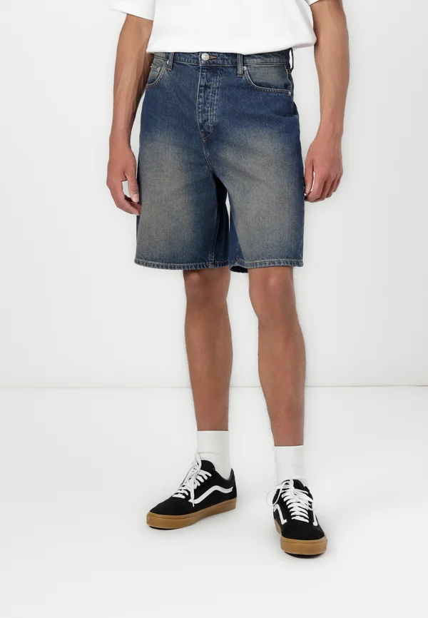 ONSFIVE BAGGY  - Jeans Shorts - dark blue denim