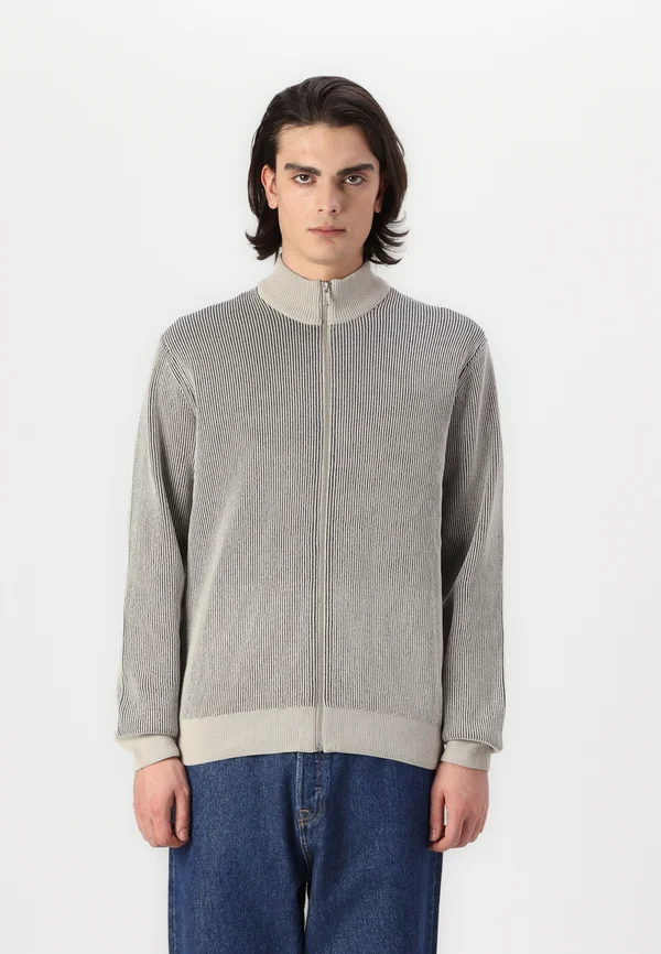 ONSGRANT FULL ZOP  - Strickjacke - silver/evening blue