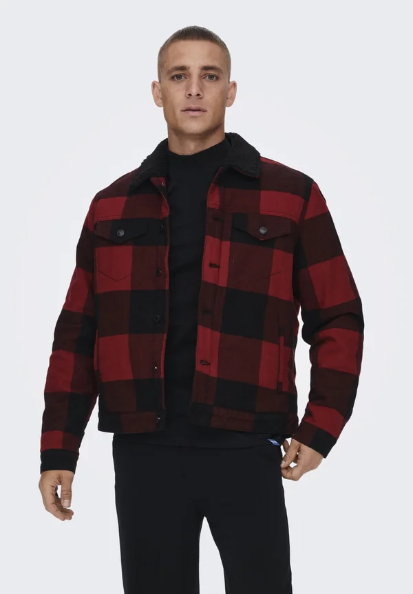 ONSLOUIS TRUCKER JACKET - Winterjacke - sun dried tomato