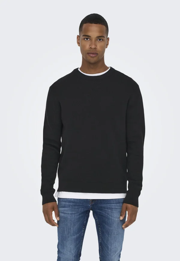 ONSPHIL - Strickpullover - black