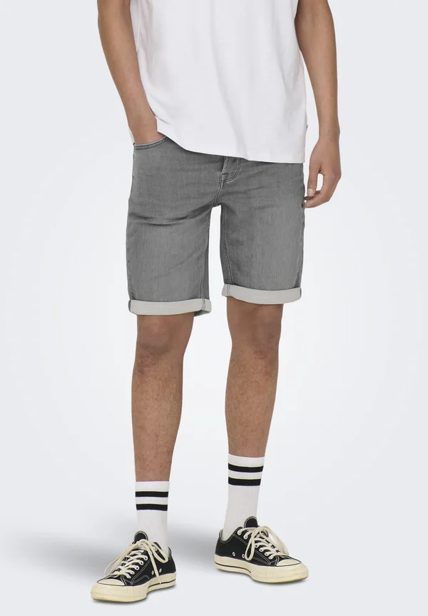 ONSPLY LIFE  - Jeans Shorts - grey denim