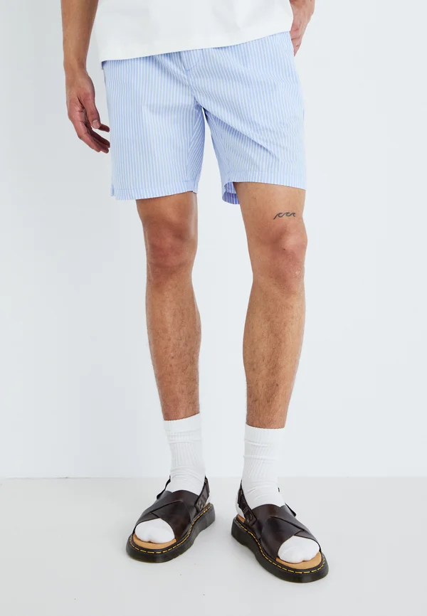 ONSTEL STRIPED - Shorts - blue mirage/white