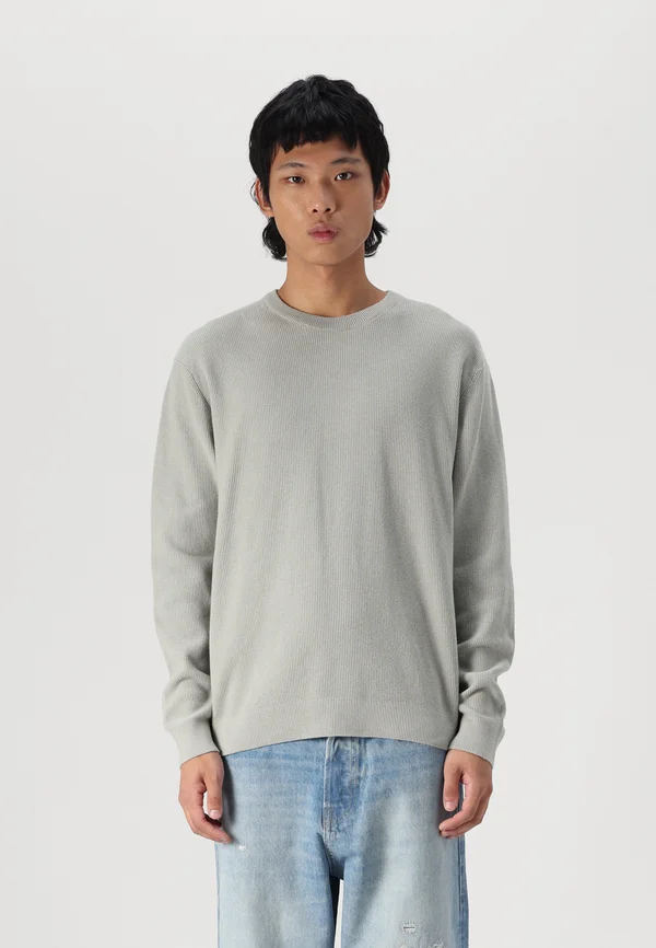 ONSTONY WAFFLE CREW  - Strickpullover - wrought iron