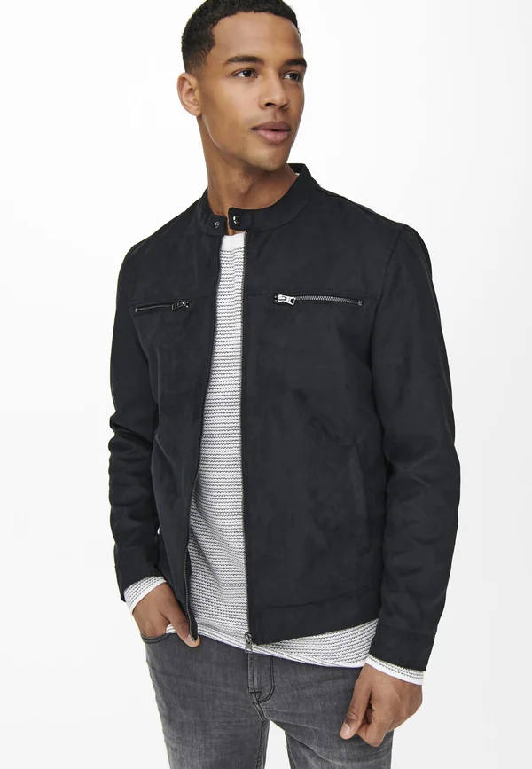 ONSWILLOW JACKET - Kunstlederjacke - black