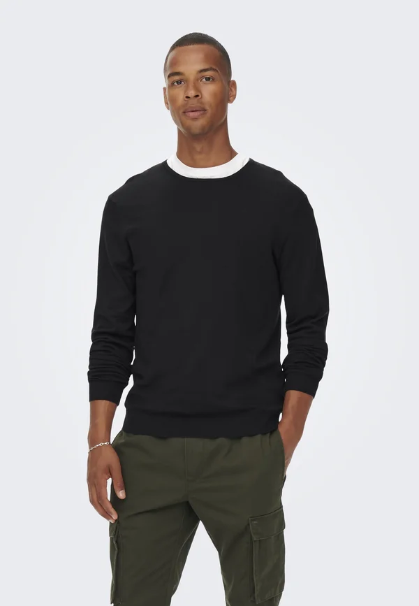 ONSWYLER LIFE LS CREW NOOS - Strickpullover - dark navy