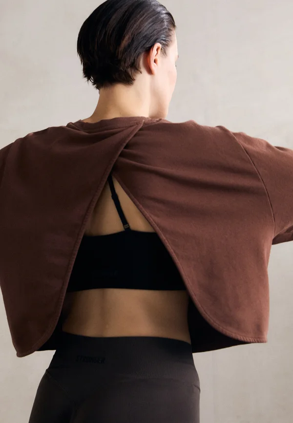 OPEN BACK  - Sweatshirt - cappuccino