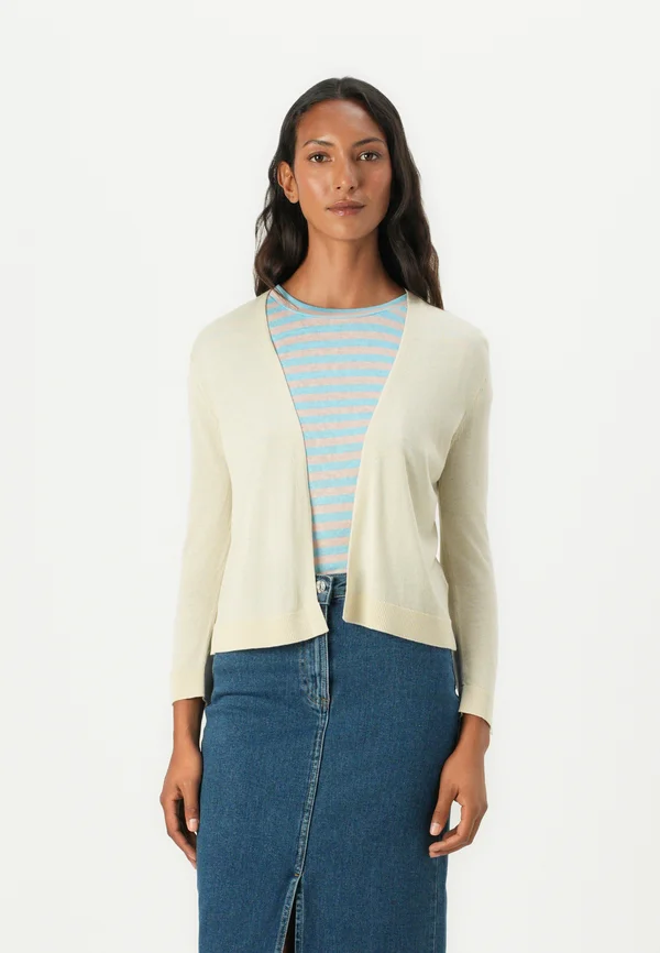 OPEN CARDIGAN - Strickjacke - champagne