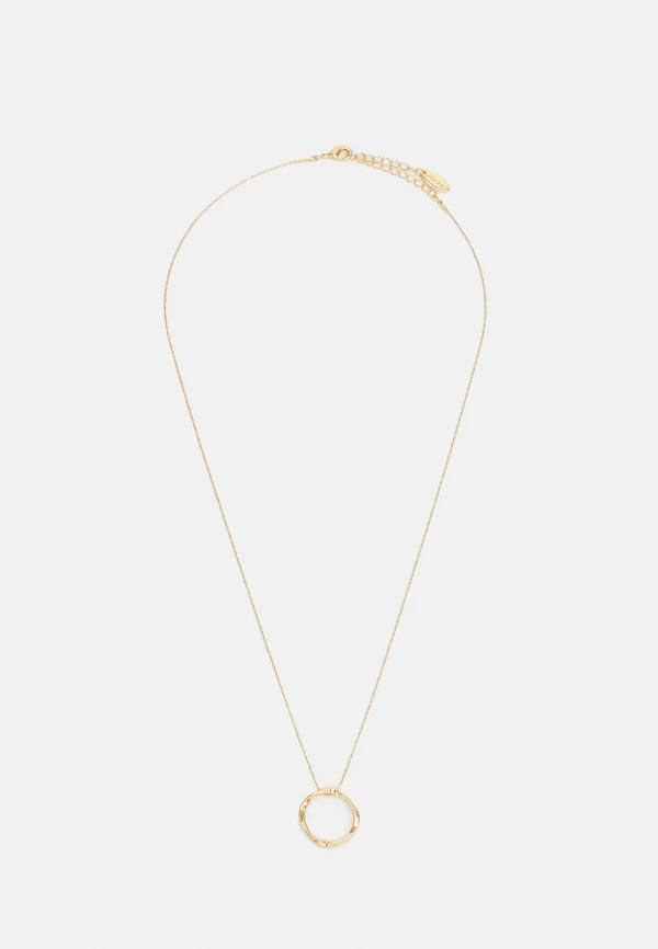 OPEN CIRCLE MID LENGTH NECKLACE - Halskette - pale gold-coloured