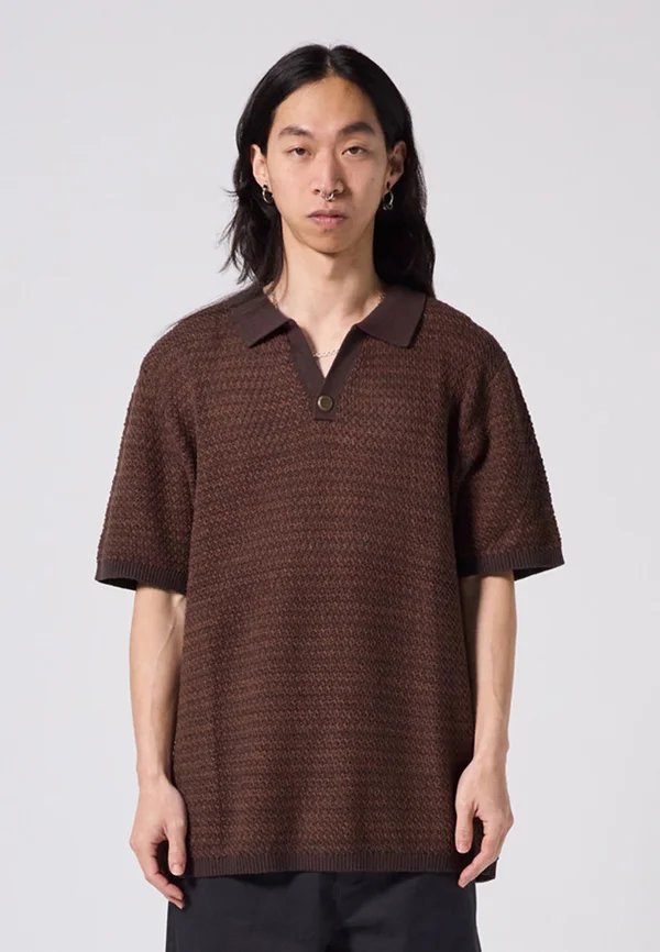 OPEN COLLAR UNISEX - Poloshirt - copper