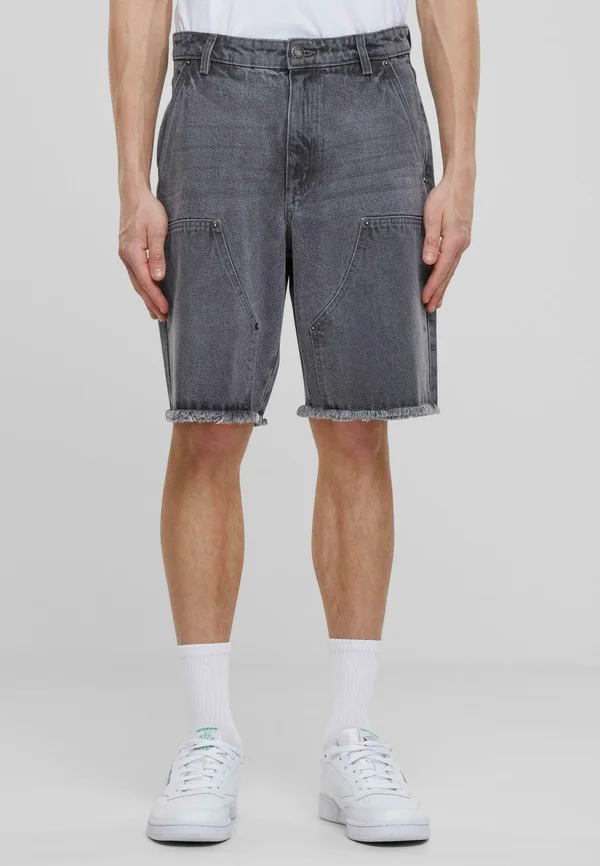 OPEN EDGE TWO KNEE - Jeans Shorts - new grey washed