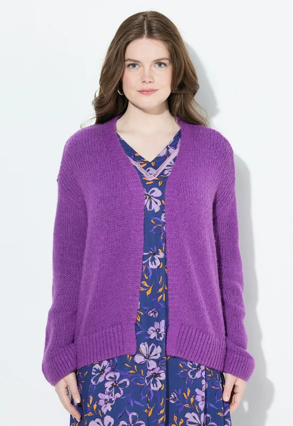 OPEN SHAPE  - Strickjacke - purple